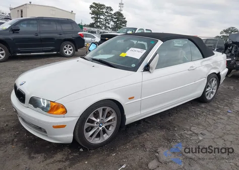 2002 BMW 330Ci из США, поврежденный, VIN WBABS53422JU93267